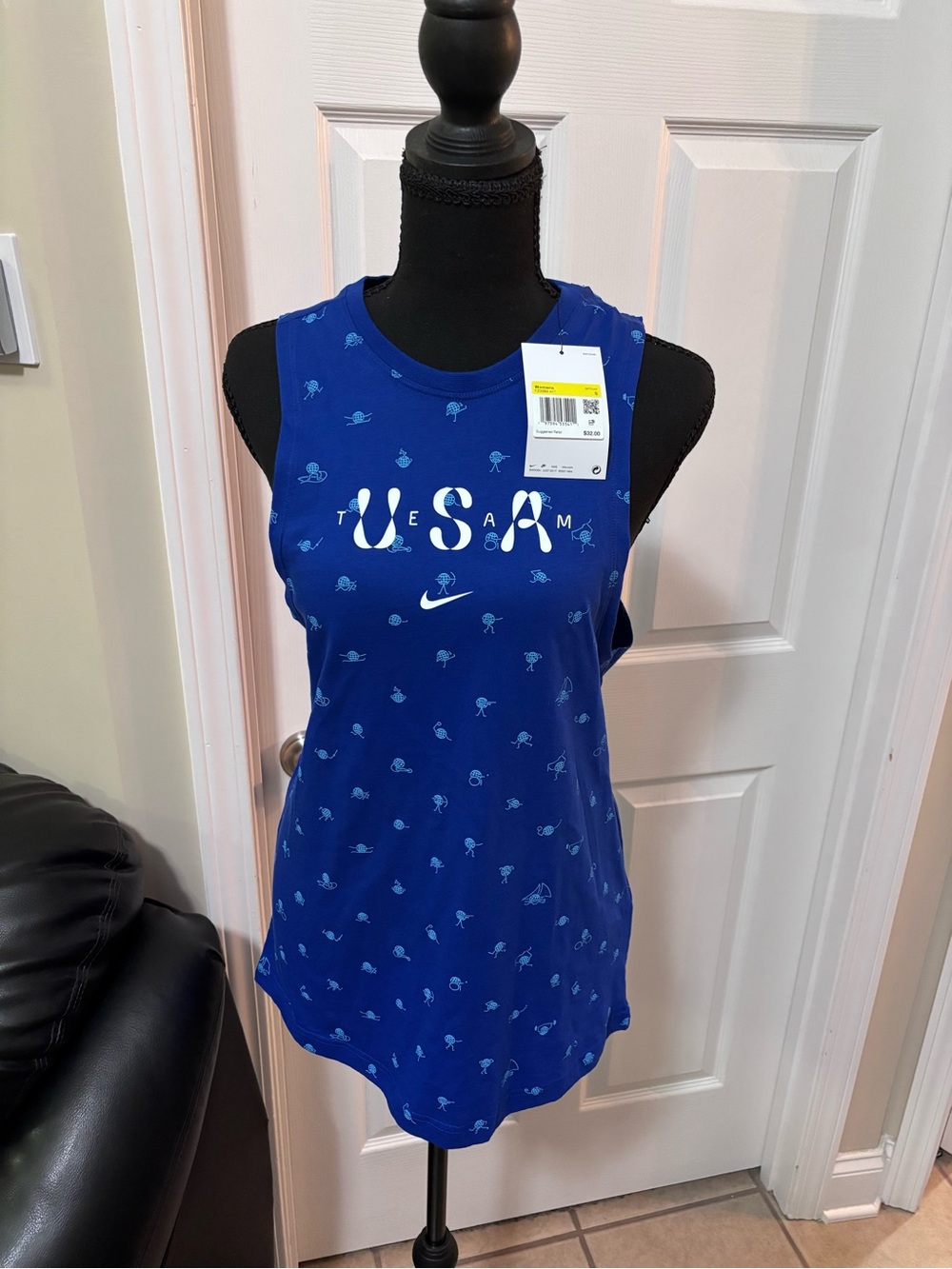 Nike Royal Blue USA Graphic Sleeveless Tank